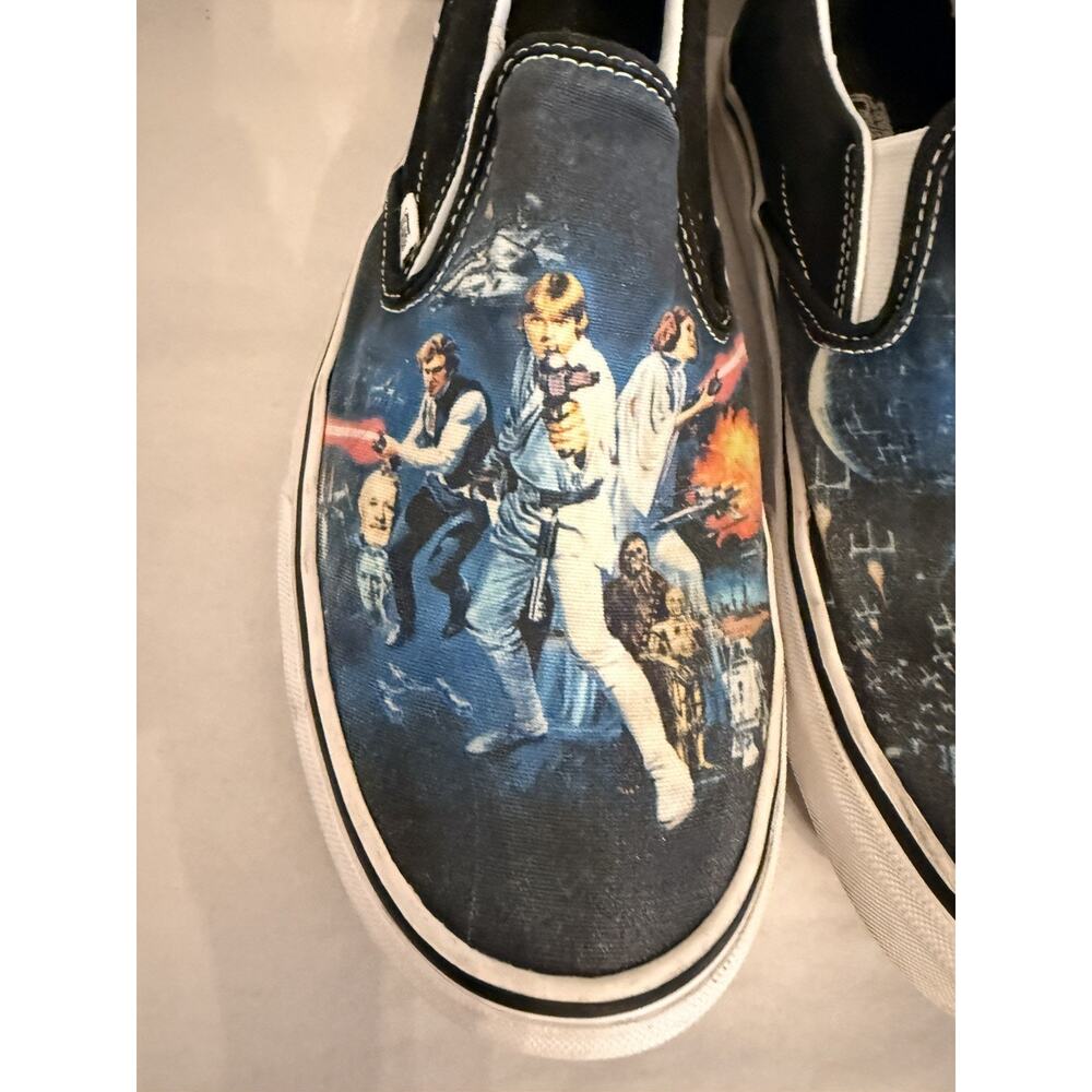 Collectible Star Wars Vans Slip On, A New Hope Men’s 9.5 US/Women’s 11 US - Picture 11 of 12